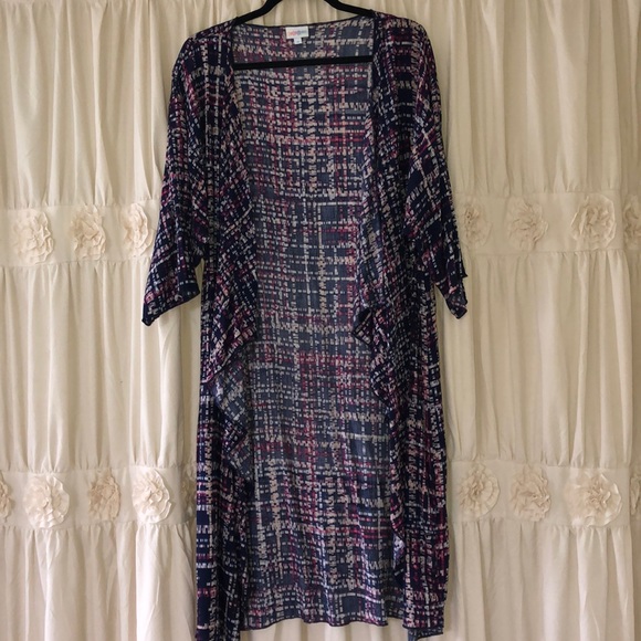 LuLaRoe Tops - LULAROE SHIRLEY KIMONO DUSTER MEDIUM SPRING!